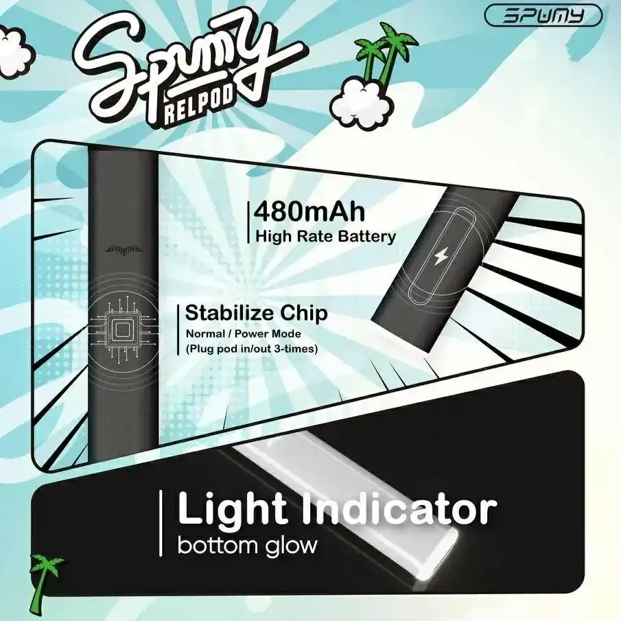 SPUMY主機 思邦迷霧化桿 實拍細節圖 通用4代5代煙彈 台灣現貨